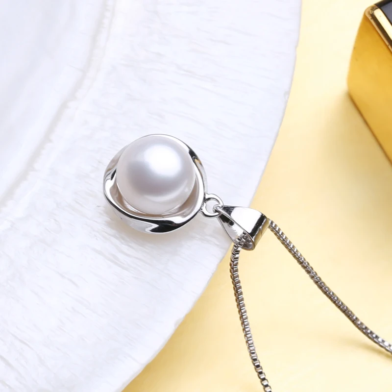 Комплект из колье и серёг серебра 925 пробы с натуральным жемчугом|Ювелирные