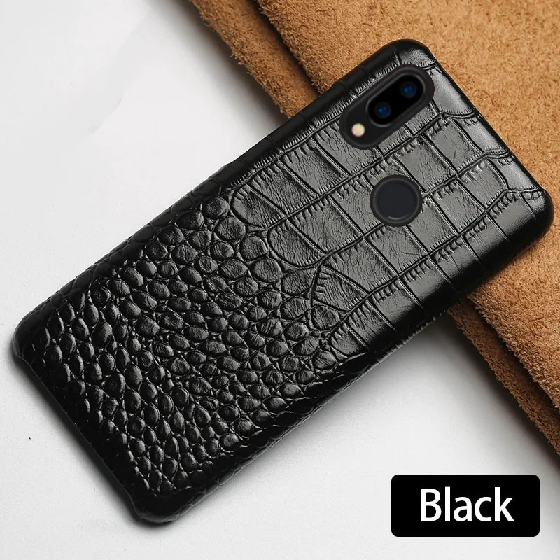 Black Чехол для телефона для Xiaomi mi 8 9 9T A1 A2 lite A3 Poco F1 Y3 чехол для Red mi 4X5 6a 7 7a рlus Note 5, 6, 7, 8 Pro коровьей задняя крышка - Цвет: Black
