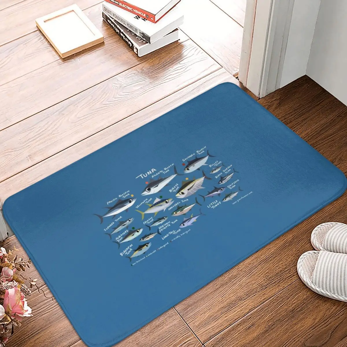 

Know Your Tuna Doormat Carpet Mat Rug Polyester Anti-slip Floor Decor Bath Bathroom Kitchen Bedroom 40x60
