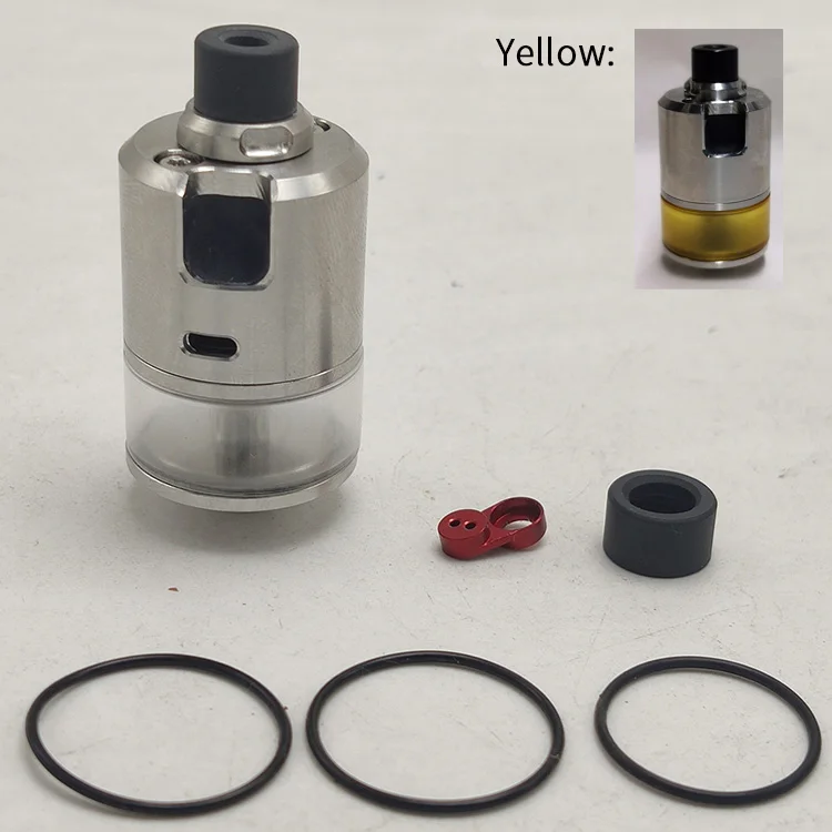Испаритель Coppervape 316SS MTL RDTA в виде кубика с 2 нижними потоками воздуха 22 мм 5 мл