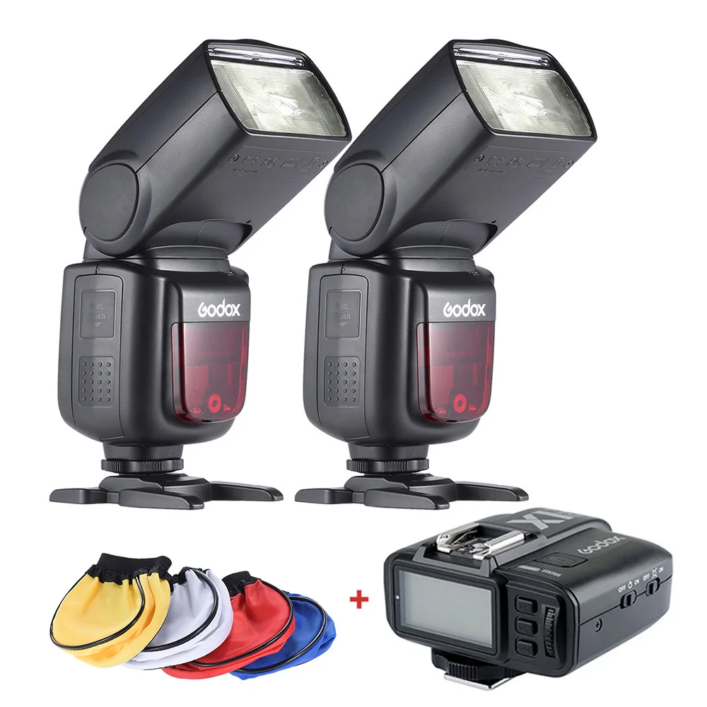 Godox V860II-C E-ttl 1/8000S HSS Master Slave GN60 Speedlite Flash с X1T-C ttl 1/8000s Trigger для камер Canon EOS | Электроника