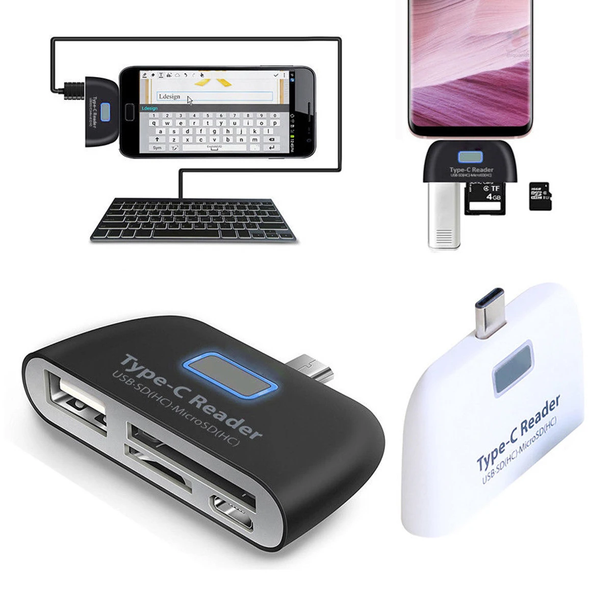 Устройство для чтения карт type-C USB C 3 1 type к 0 OTG концентратор адаптер устройства