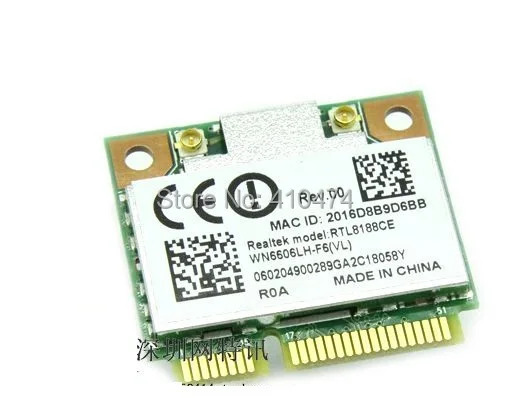 

Новая беспроводная карта SSEA Realtek RTL8188CE half Mini PCI-E 150 Мбит/с 802.11b/g/n Wlan Wi-Fi карта
