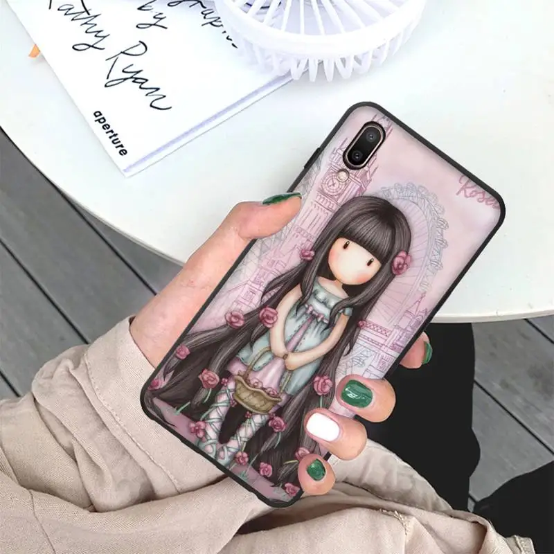 

Cartoon girl Santoro Gorjuss Phone Case for Vivo Y91C Y11 17 19 17 67 81 Oppo A9 2020 Realme c3
