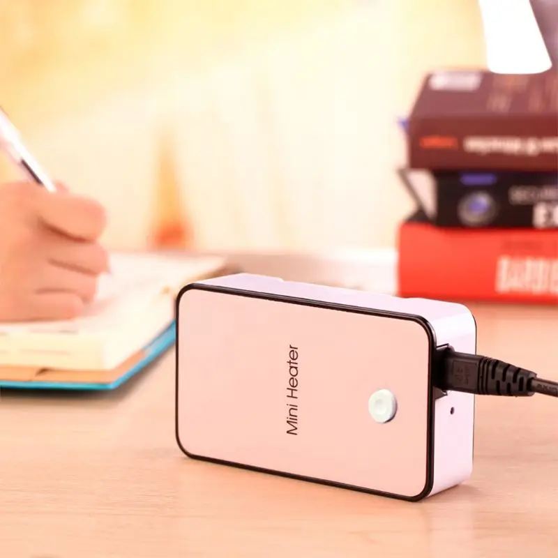 Mini Electric Heater With Plug Warmer Machine for Hand in Winter Pink | Бытовая техника