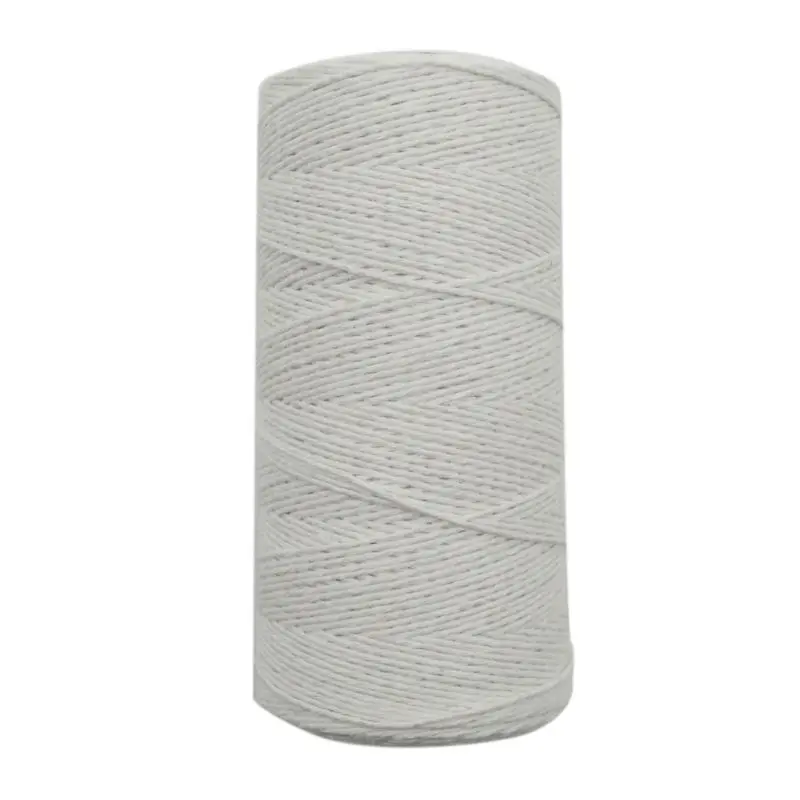 

2 Roll 1mm White Pure Cotton Loom Warp Thread Yarn for Weaving Carpet Tapestry 95AA