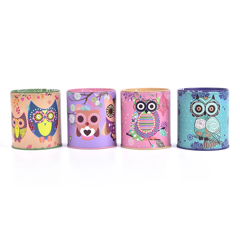 Винтажная сова свинья-копилка для жестяная Копилка Детская подарки дома