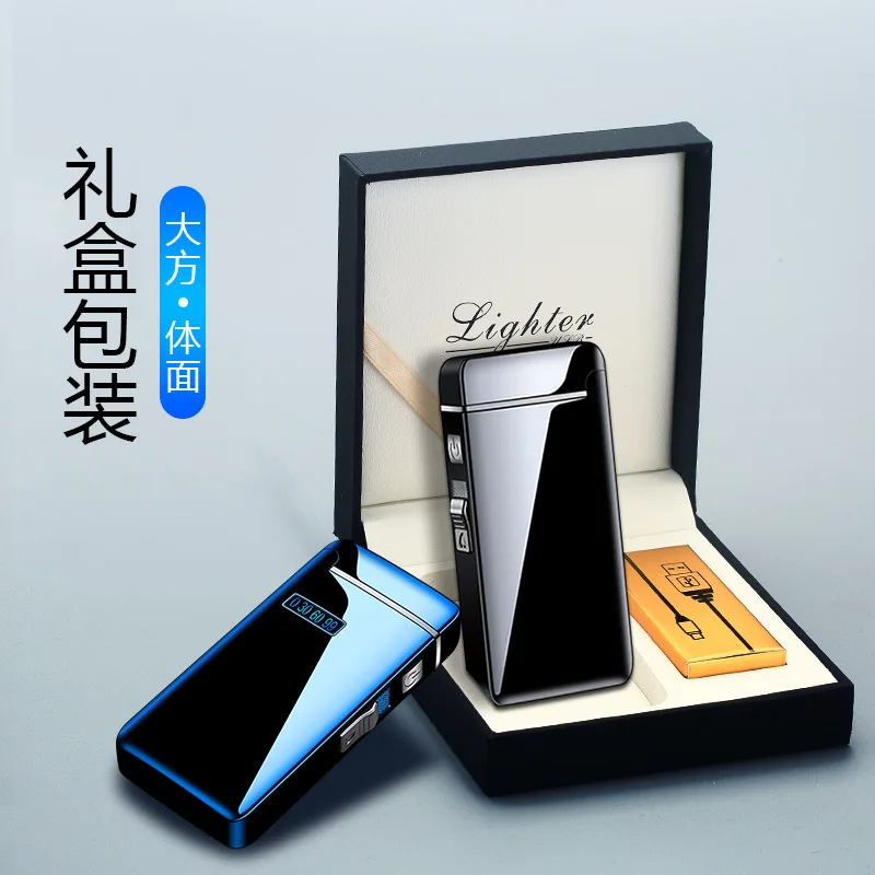 

Jd2016 electrophoresis frosting series gas electric dual lighter creative gift