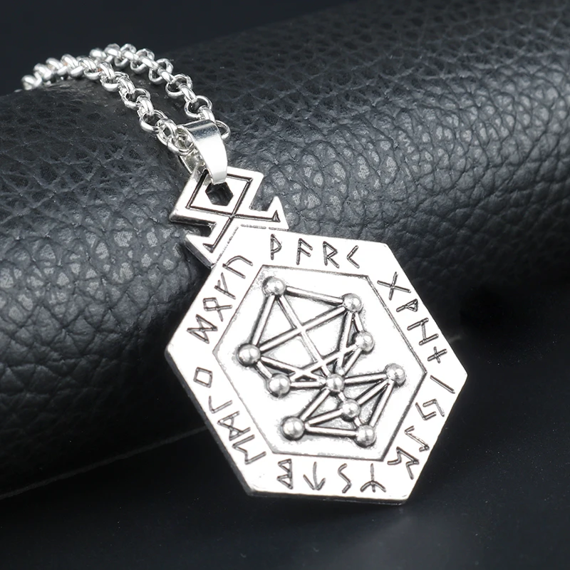 HANCHANG Руна викингов кулон ручной работы для монет тотемное ожерелье женщин мужчин