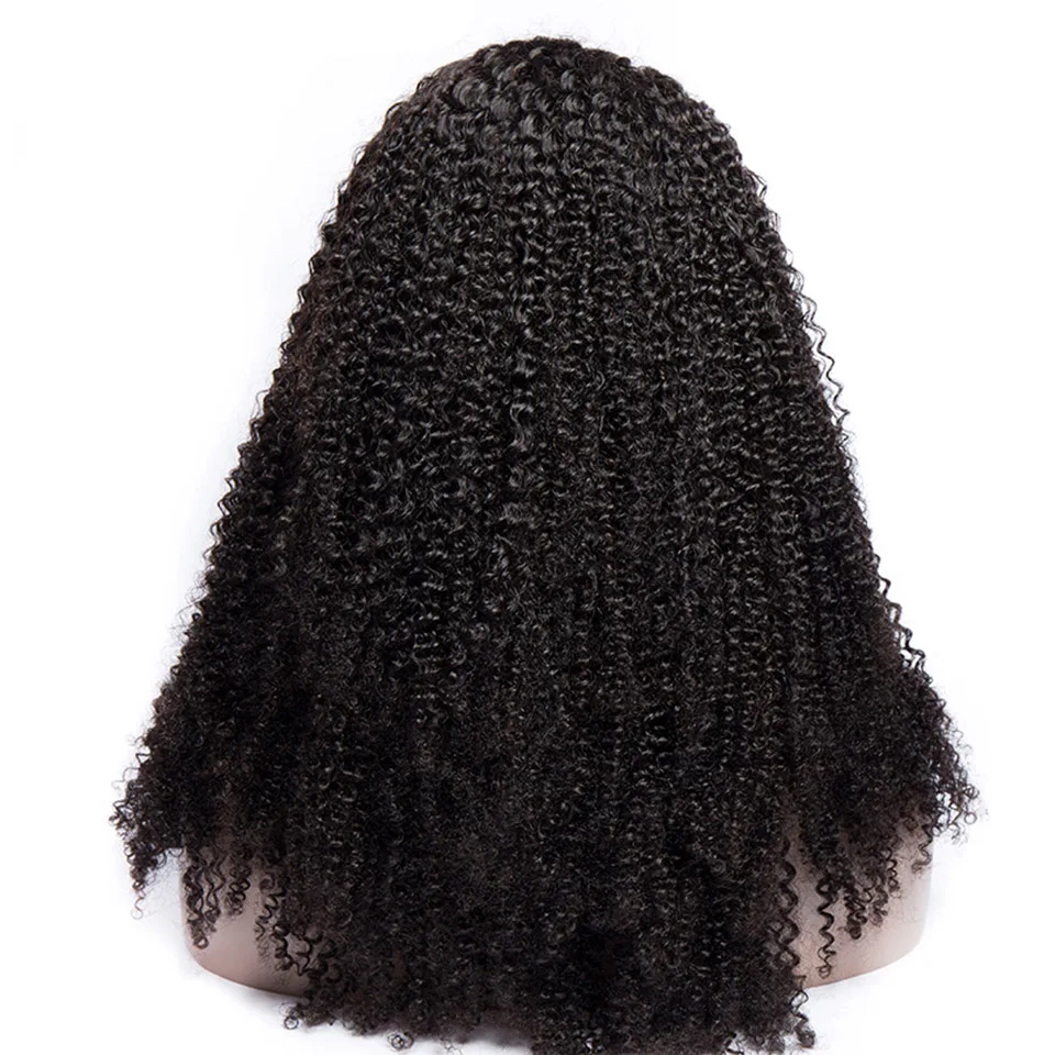 Kinky Curly Wigs for Women Maxine Remy Human Hair Black Long 13x4 Lace Front Afro wigs African American | Шиньоны и парики