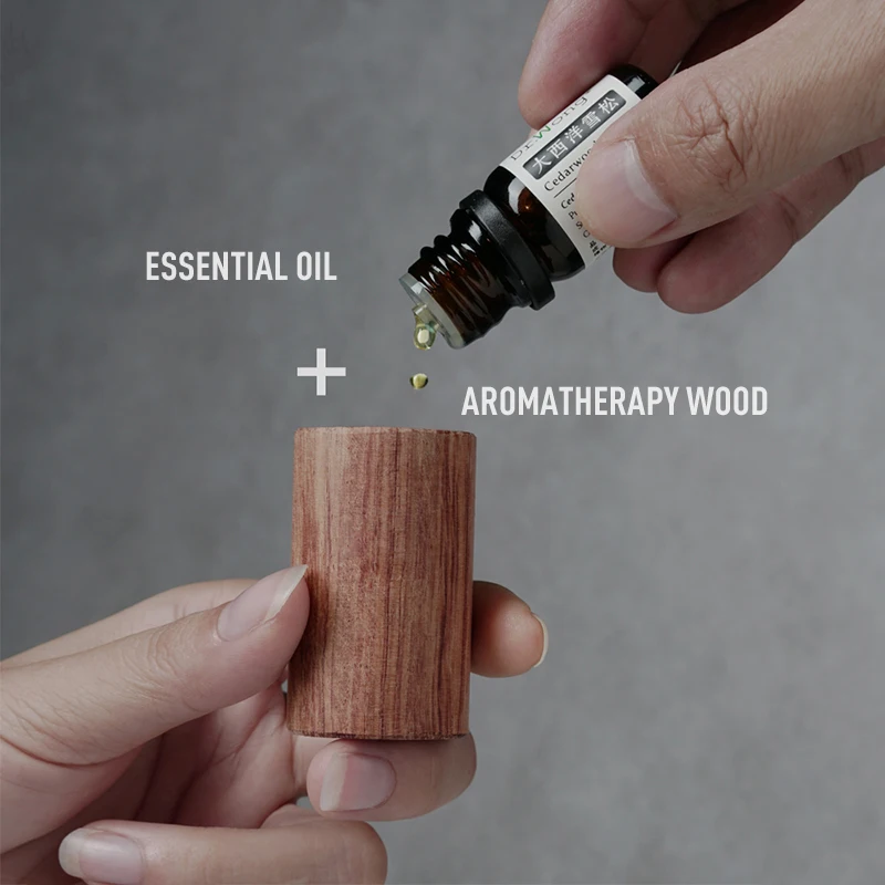 Essential Oil Diffuser Container Slowly Volatile Wooden For Sleep Push Car Yoga Aromatherapy Inhaler Fragrance | Дом и сад