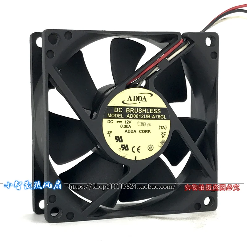 New original AD0812UB-A76GL 8025 8cm 12V 0.30A projector fan silent chassis power cooling | Fans &amp Cooling