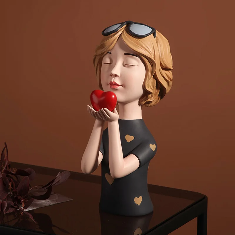 

Nordic luxury light resin bubble girl gift wedding decor home living room tv cabinet home new decor gift home