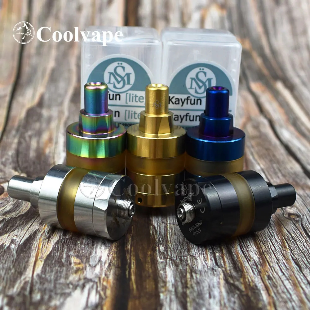 Регулируемый перестраиваемый атомайзер coolvape Kayfun Lite 2019 rta 316ss Pei 22 мм DIY vs prime Nite DLC RTA