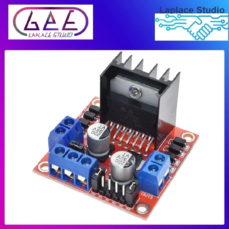 

Dual H Bridge DC Stepper Motor Drive Controller Board Module L298N for Arduino smart car robot