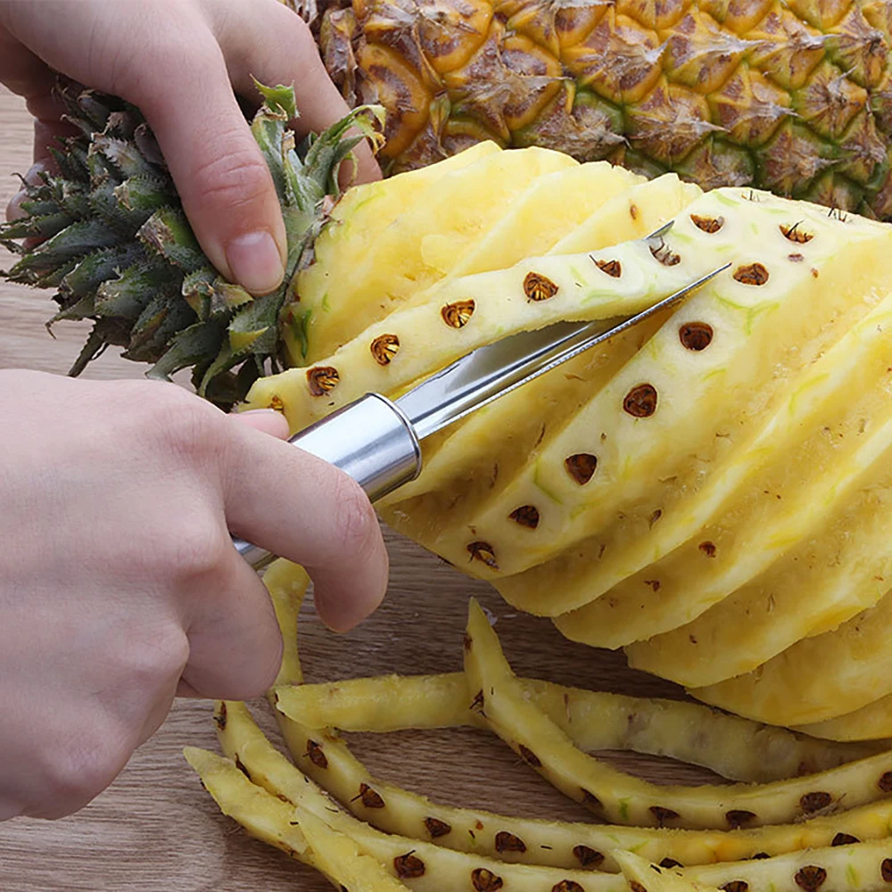 

Pineapple Peeling Slicer Stainless Steel Fruit Peeling Tool Vegetable Slicer Peeler Grater Kitchen Accessories
