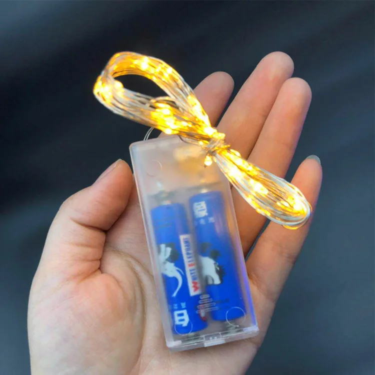 Медная батарея 10 м гирлянда Micro led Рождественское украшение Феи 3 провод luces 2