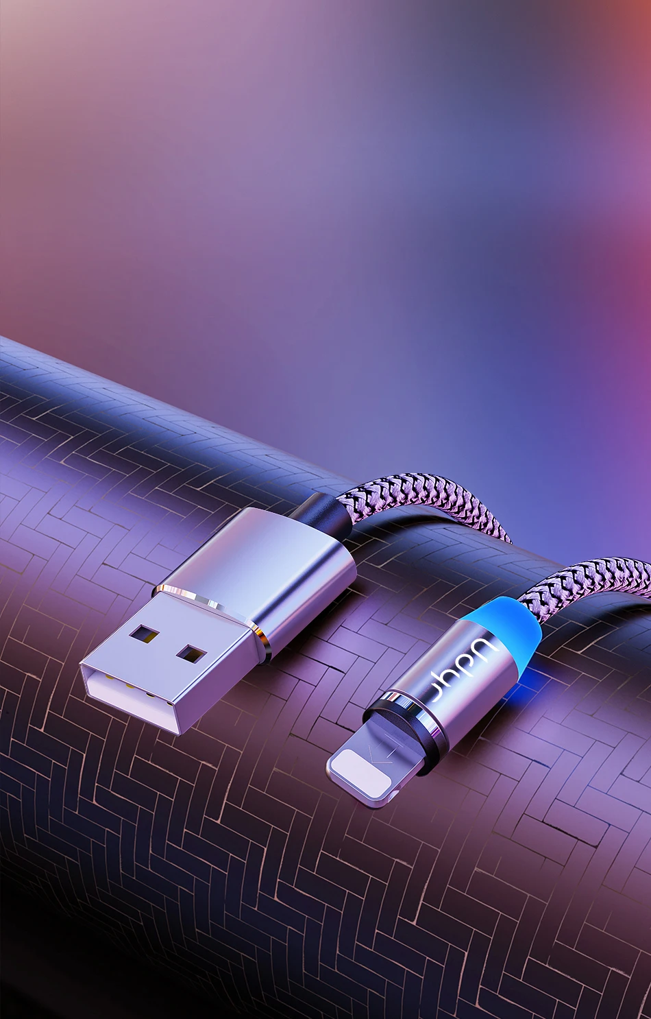 Udyr Магнитный Micro usb type C кабель для iphone samsung Android 2 м Быстрая зарядка магнит Зарядное устройство USB кабель провод для мобильного телефона шнур