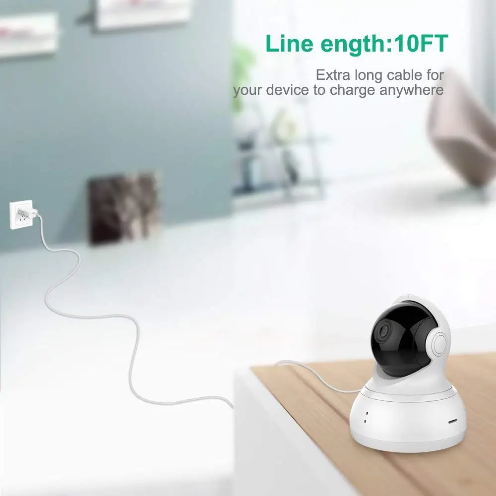 Удлиненный Удлинительный кабель USB Micro 10 футов для внутренней камеры Neos SmartCam Nest (2