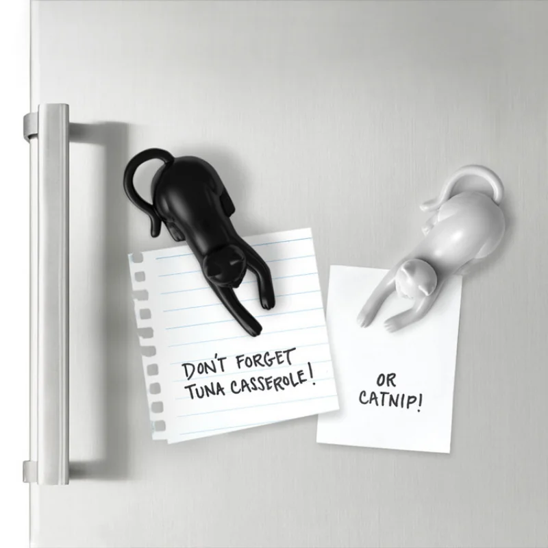 

Creative Fun Kitten Refrigerator Stickers Cat Magnets Cartoon Animal Magnet Magnetic Stickers Decoration 4 Pack Home Decore