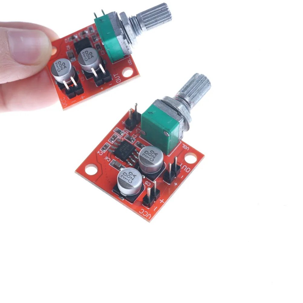 

2pcs DC 3.7V-12V LM386 Electret Microphone Power Amplifier Board Gain 200 Times