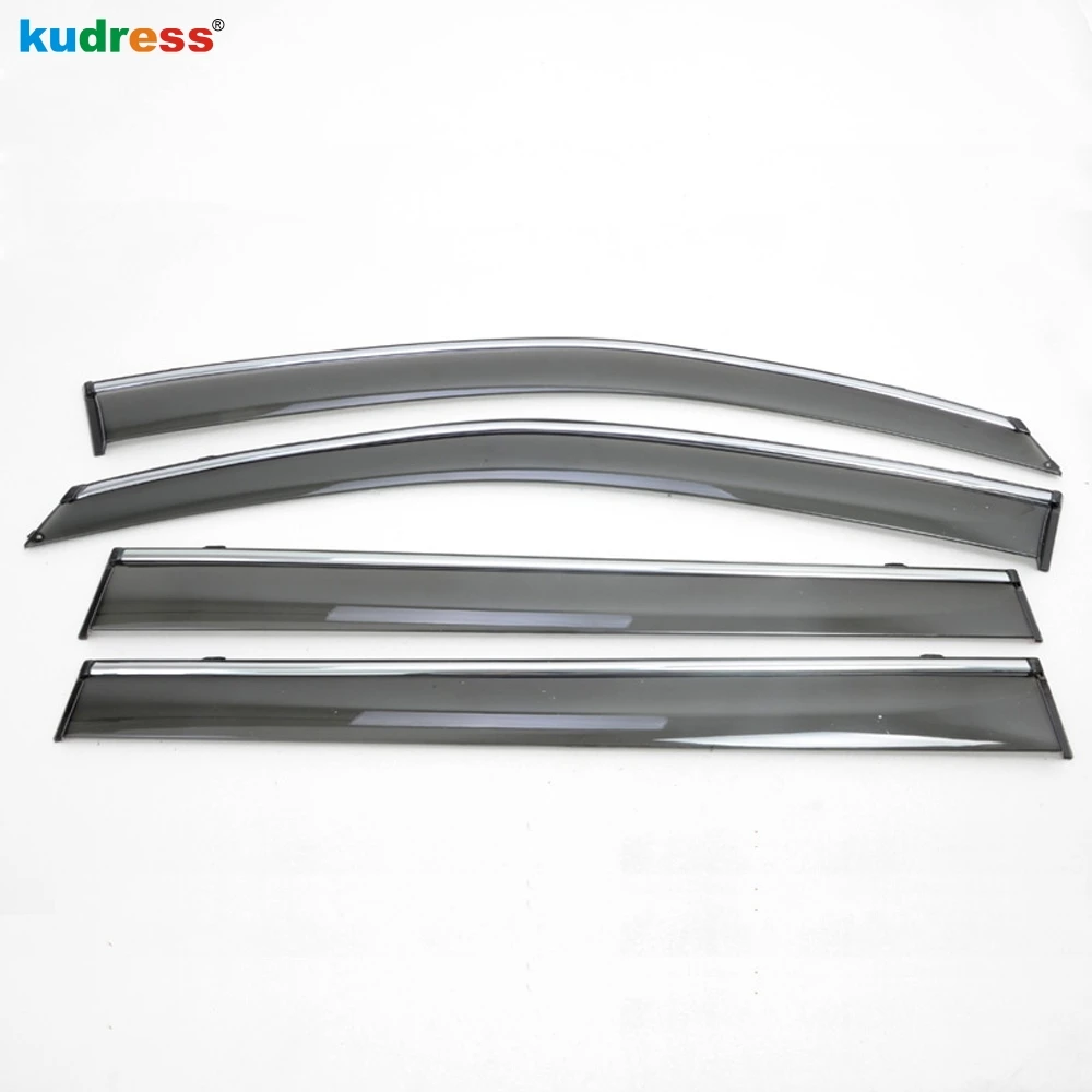 4 шт. оконные дефлекторы для Toyota Highlander 2015 2016 2017 2018 2019|door visor for toyota|door rain deflectorrain deflector