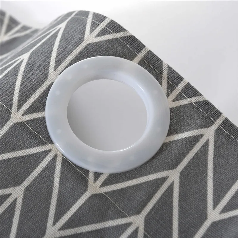 

Gray Geometric Arrow Pattern Printing Curtain Shading Living Room Curtains Drapes Window Treatments Cotton Bedroom Home Decor