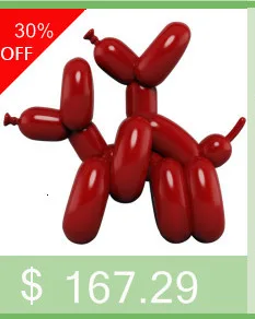 Hot! Newly Produced American Pop Art Resin Craft Balloons Dog Figurine Feces Dog Statue Balloon Dog Xmas, Valentine's Gift