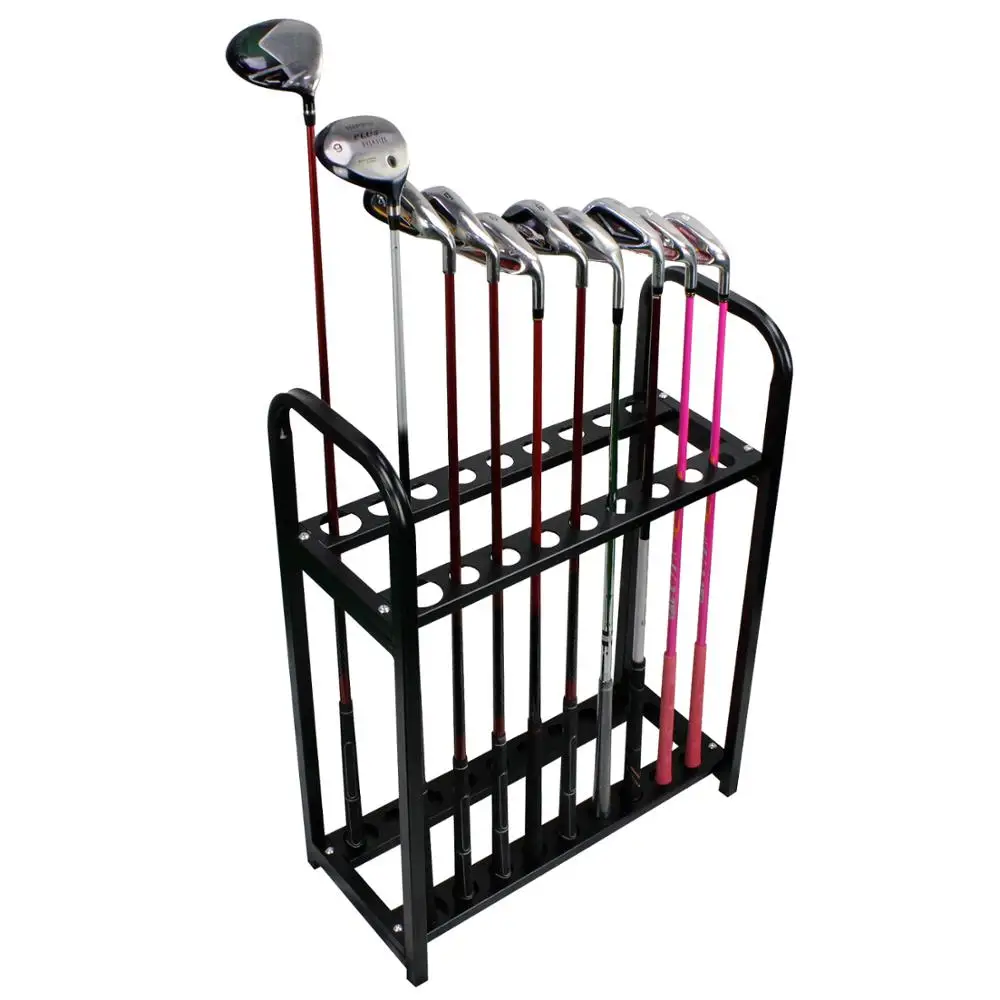 

Crestgolf 18 Holes Golf Club Organizers Golf Clubs Display Shelf Golf Driver Rack Golf Training Aids Blue, Metal