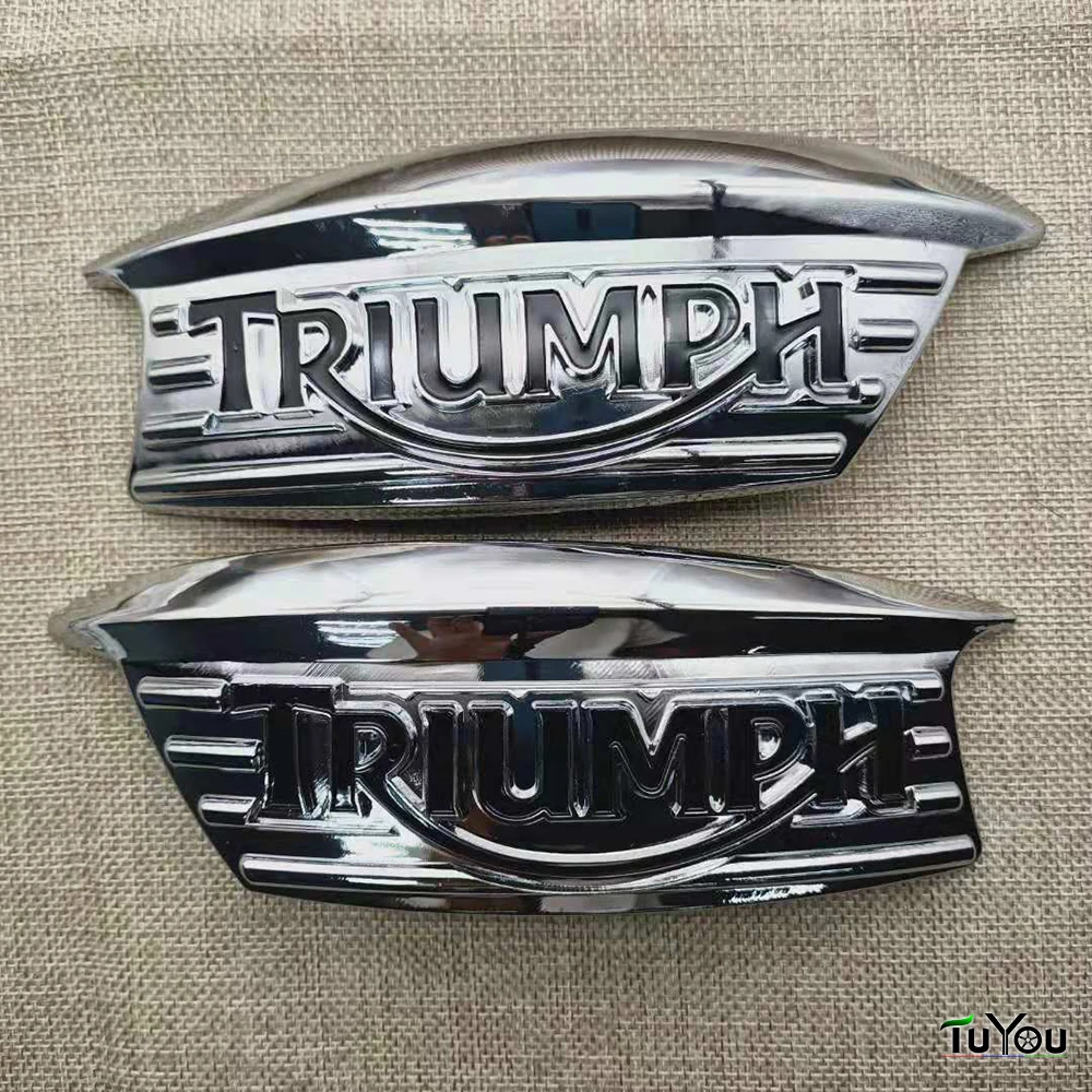

Motorcycle Emblem Badge Decal 3D Tank Wheel Logo alloy fuel tank stickers for triumph Decorated Decals Case
