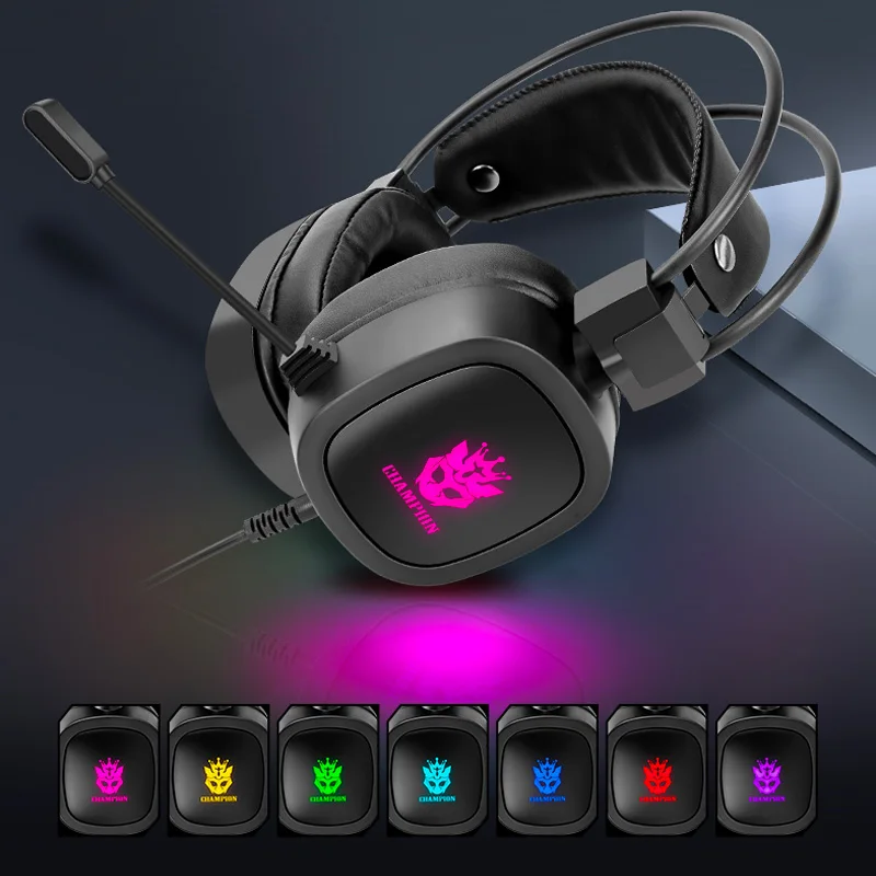 gaming headset 7 1 virtual 3 5mm wired headset rgb light game headphones noise cancelling with microphone for laptop ps4 gamer free global shipping