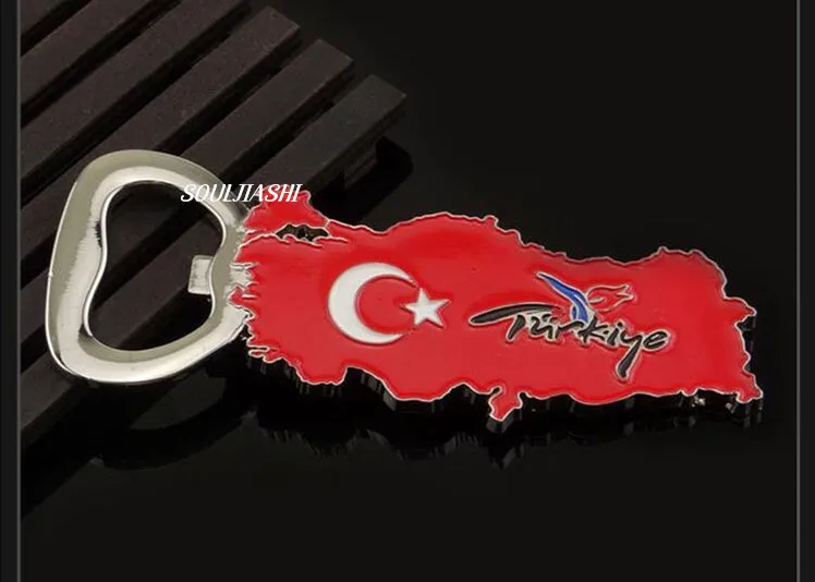 Фото Турецкий сувенир креативный подарок металлический флаг магнитный холодильник