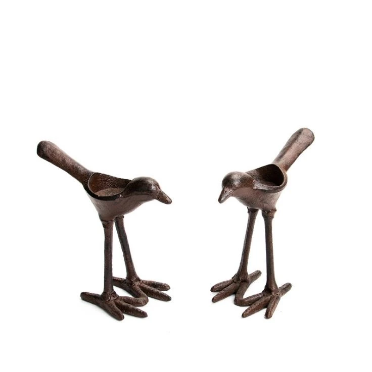 LCH Винтажный стиль Железный художественный подсвечник древняя птица в форме