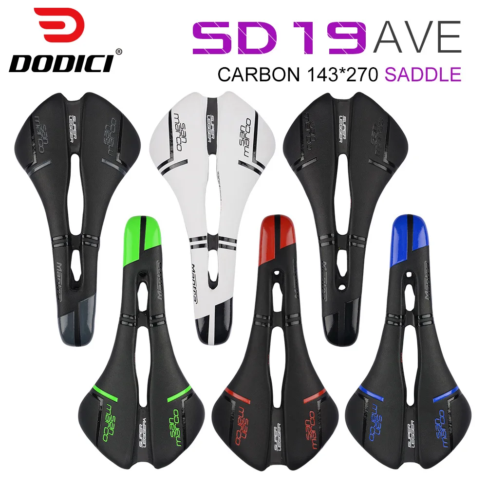 

DODICI углеродное волокно сверхлегкое седло 143*270 мм Горный Дорожный велосипед удобное полое сиденье гоночная Подушка Запчасти для велосипедо...