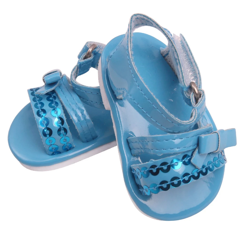 Аксессуары для куклы 18 дюймов восхитительная обувь сандалии американских дол 7