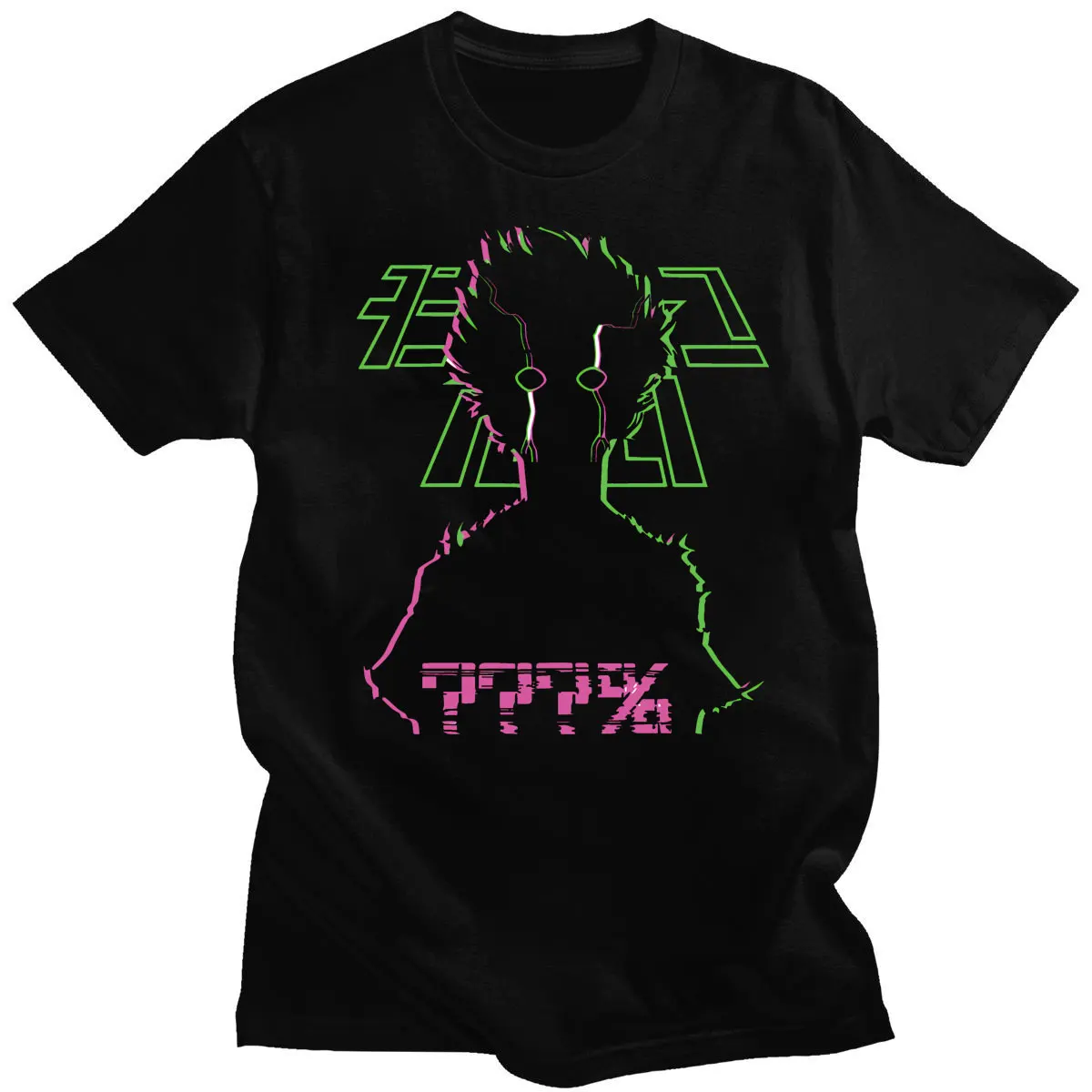 

Fashion Mens Mob Psycho 100 T Shirt Men Short Sleeve O-neck Cotton T-shirt Designer One Anime Manga Shigeo Kageyama Tee Clothing