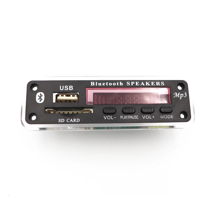 Автомобильный Bluetooth MP3 WMA декодер плата модуль 12 В Поддержка USB SD AUX FM аудио радио WAV