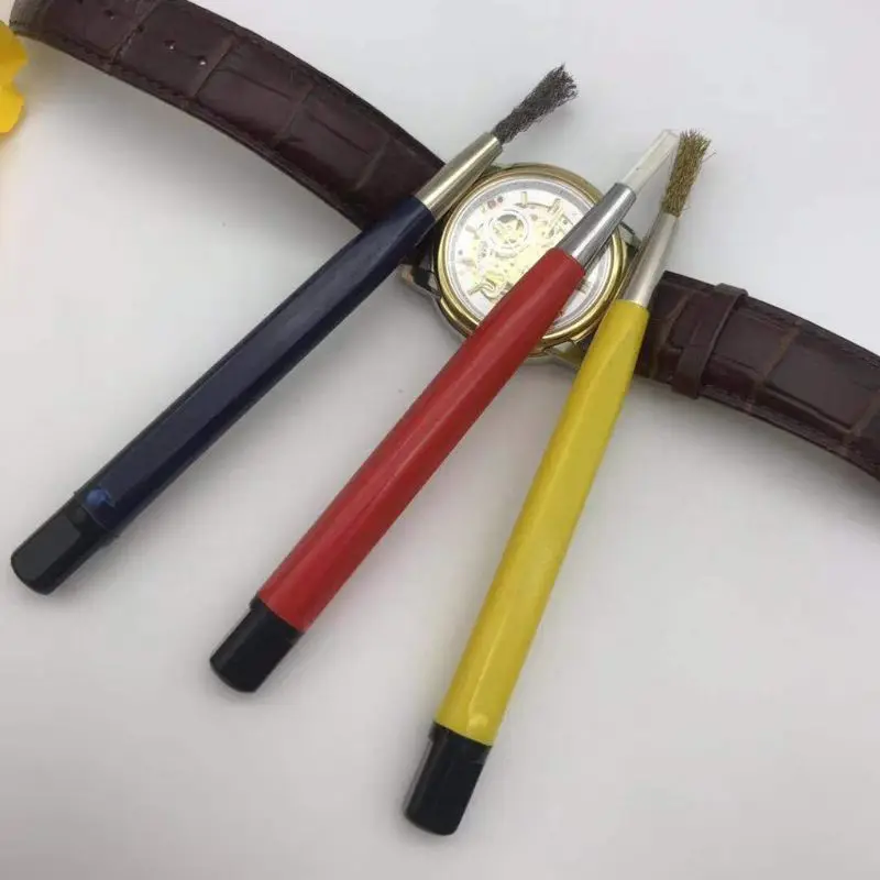 3 шт. Стекловолоконная латунная стальная Щетка для удаления царапин ручка