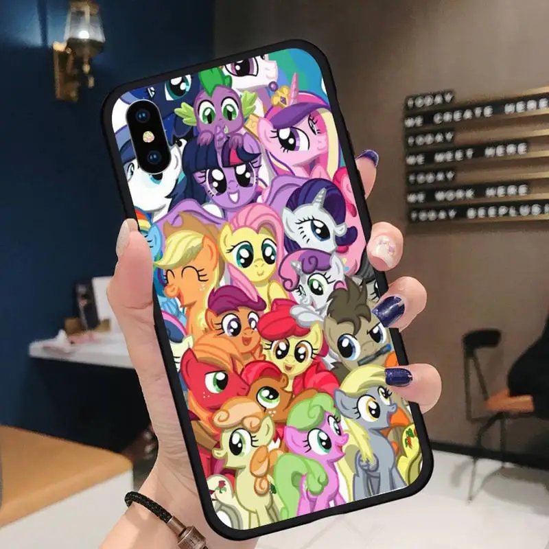 

Unicorn cute my little pony pink Phone Case for iPhone 11 12 pro XS MAX 8 7 6 6S Plus X 5S SE 2020 XR