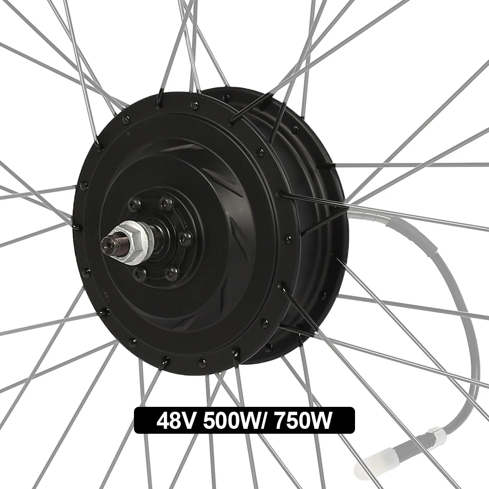 36V 250W/350W/500W 48V 750W/1000W 20 24 26 28 Inch Brushless Gear DC Front and Rear Fat E Bike Electric Bicycle Wheel Hub Motor | Спорт и