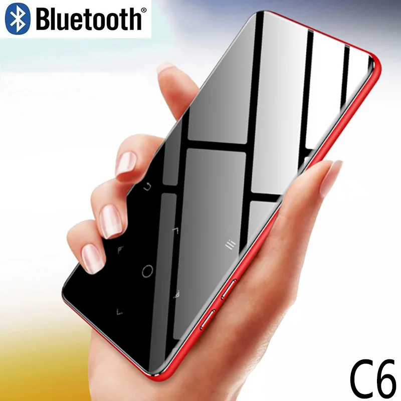 Mp3 плеер C6 Bluetooth5.0 2 4 дюймовый Bulit in динамик с FM радио запись видео портативный