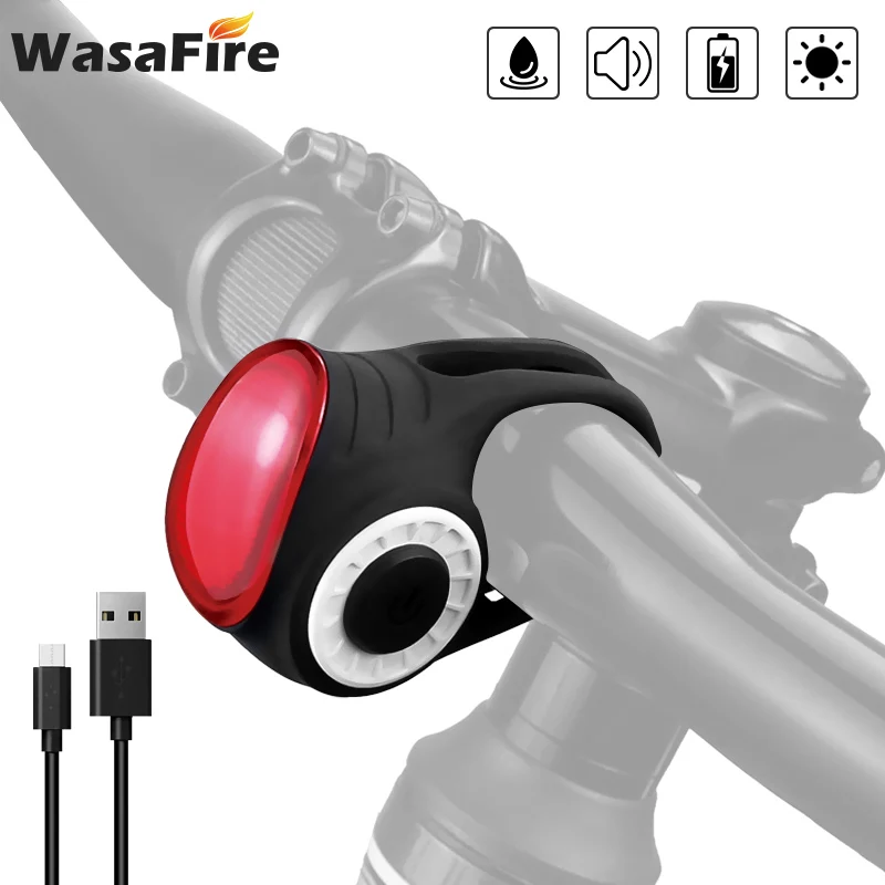 

S3 Smart Bicycle Electric Bell Anti-Theft Bike Taillgiht 150dB Horn Wireless Remote Control Alarm MTB Rear Light Cycling Lantern