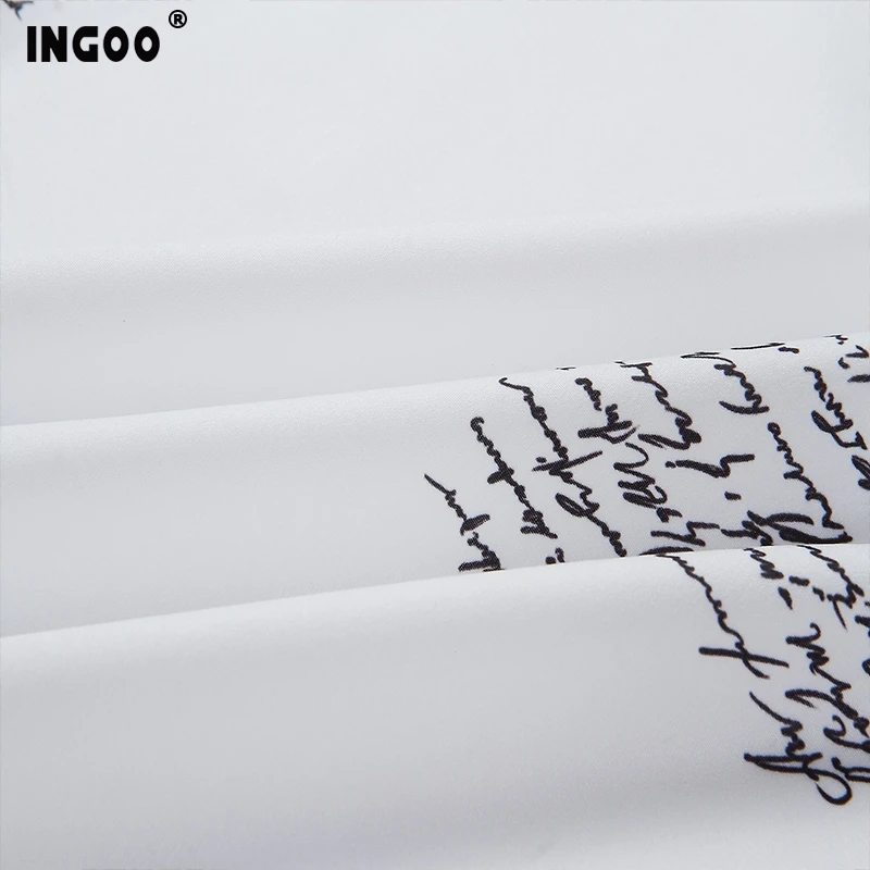 Женская Асимметричная блузка INGOO Весенняя рубашка с длинными