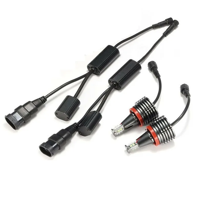 Krator 2 шт. Белый 8 светодиодов ангельские глазки гало светильник лампа 40 Вт для E90 E92