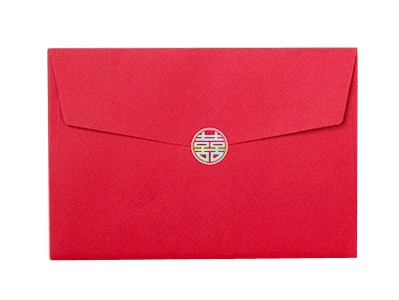 Envelope Красная традиционная бумажная резка стиль свадебные приглашения карты Лазерная резка свадебные пригласительные открытки индивидуальные weddd - Цвет: Envelope
