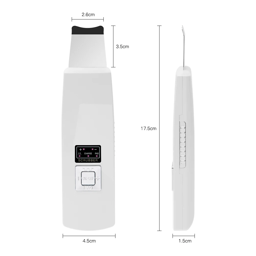 Skin Scrubber Ultrasonic Ion Facial Care Ultrasonic Scrubber Cleaner Blackhead Removal Face Peeling Extractor Skin Beauty Tools
