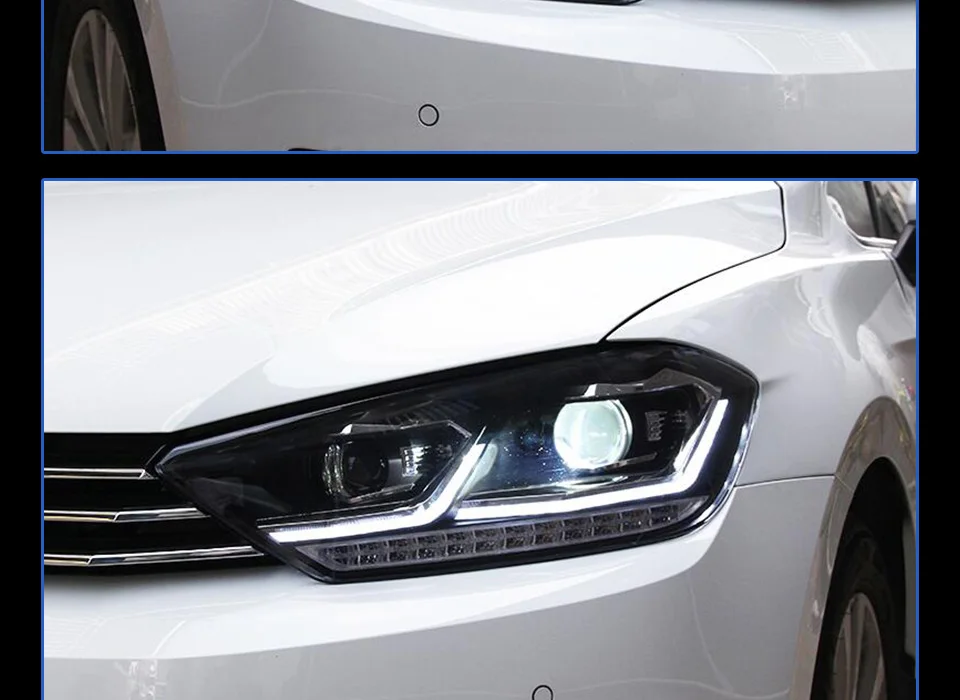 Головной фонарь для VW спортивный фургон Golf- фары Противотуманные фары Дневные ходовые огни DRL H7 светодиодный Биксеноновая лампа автомобильные аксессуары