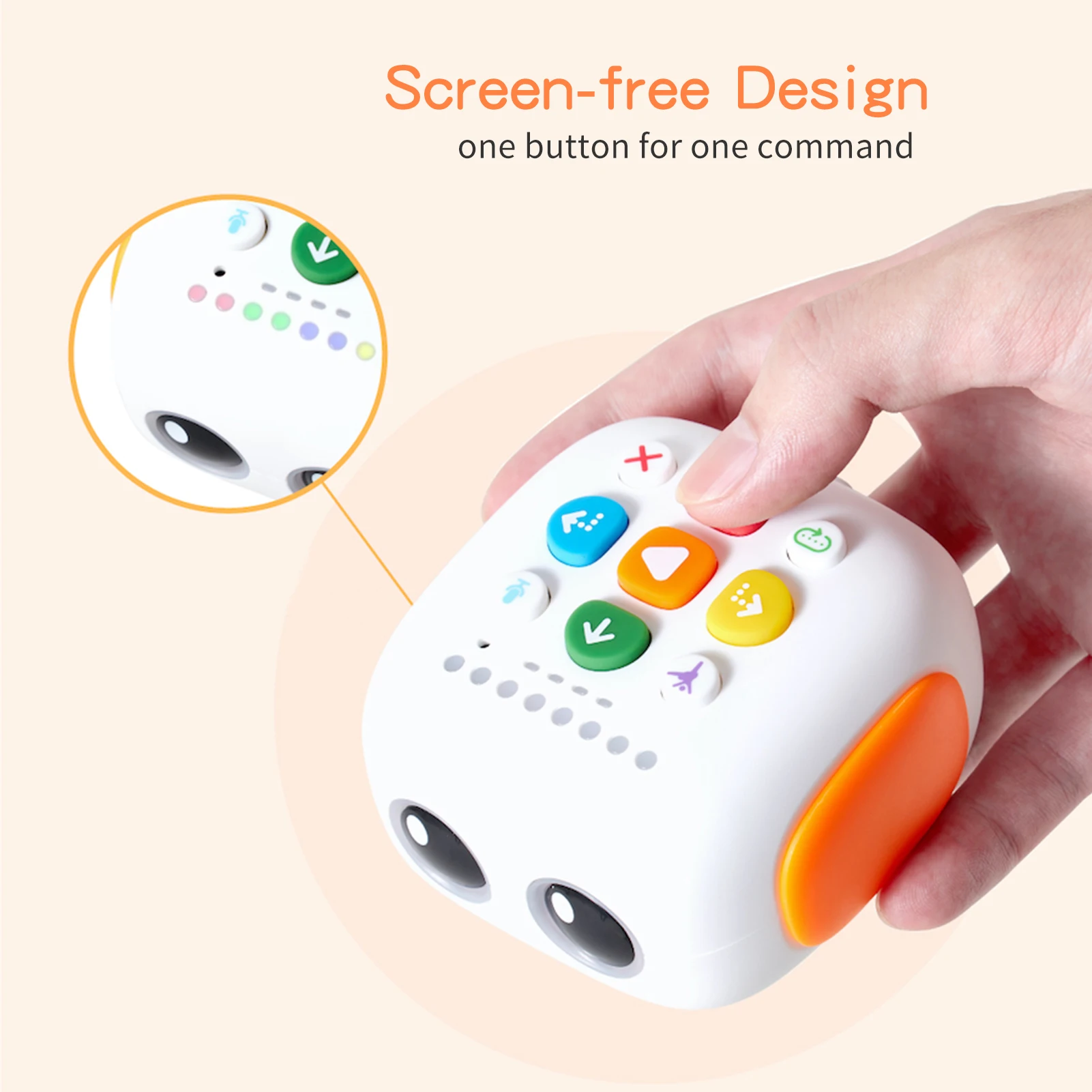 Coding Robot Kit Learning Educational STEM Toys Early Programming Interactive Voice Command with 5 Theme Maps |