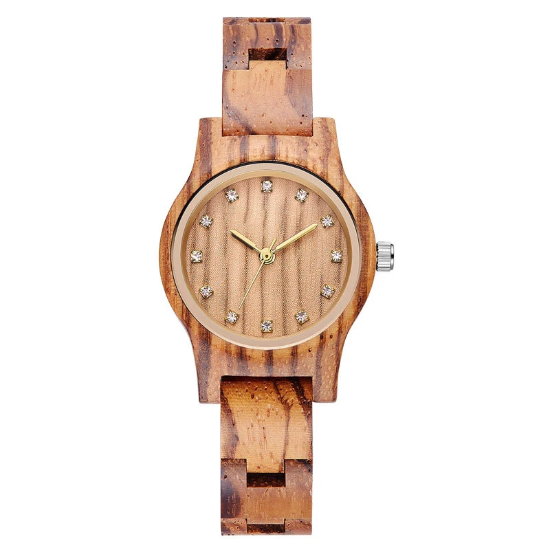 Женские часы с деревянным дизайном роскошные кварцевые наручные повседневные на