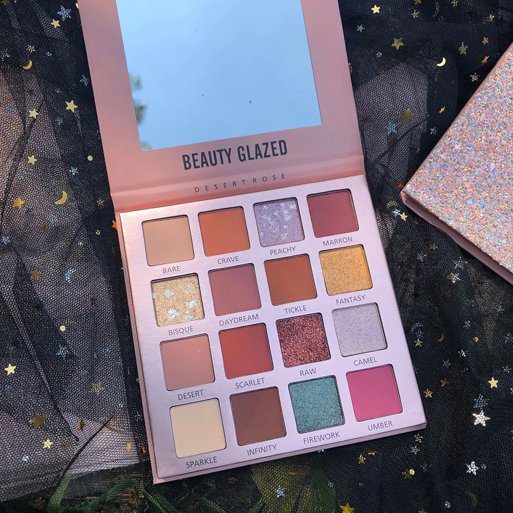 Beauty Glazed 16 цветов открытые тени для век макияж пигменты водонепроницаемые